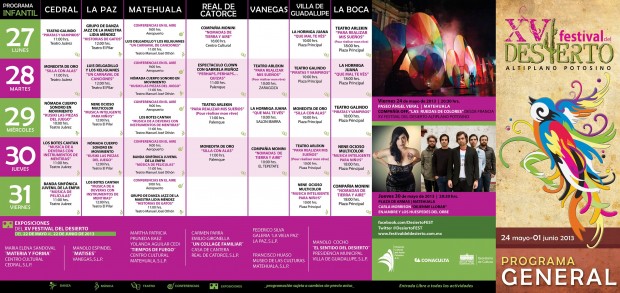 XV Festival del Desierto @ Altiplano | San Luis Potosí | San Luis Potosí | México